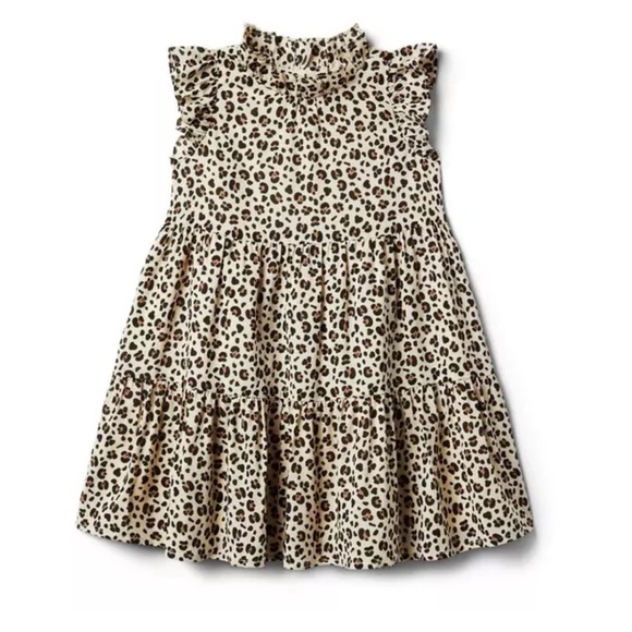 Janie and Jack Other - Janie & Jack Leopard Ruffle Dress Size 5